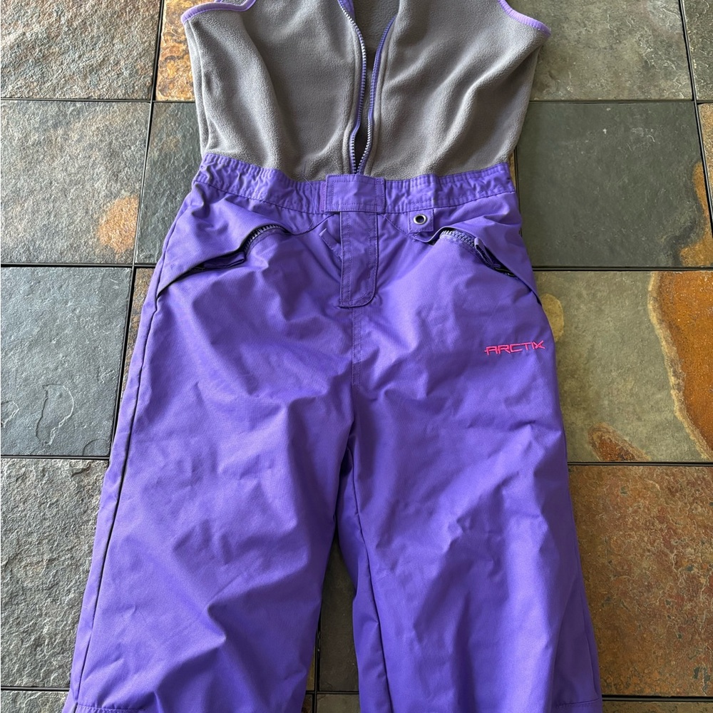 Arctix Kids Purple Snow Bib Overalls